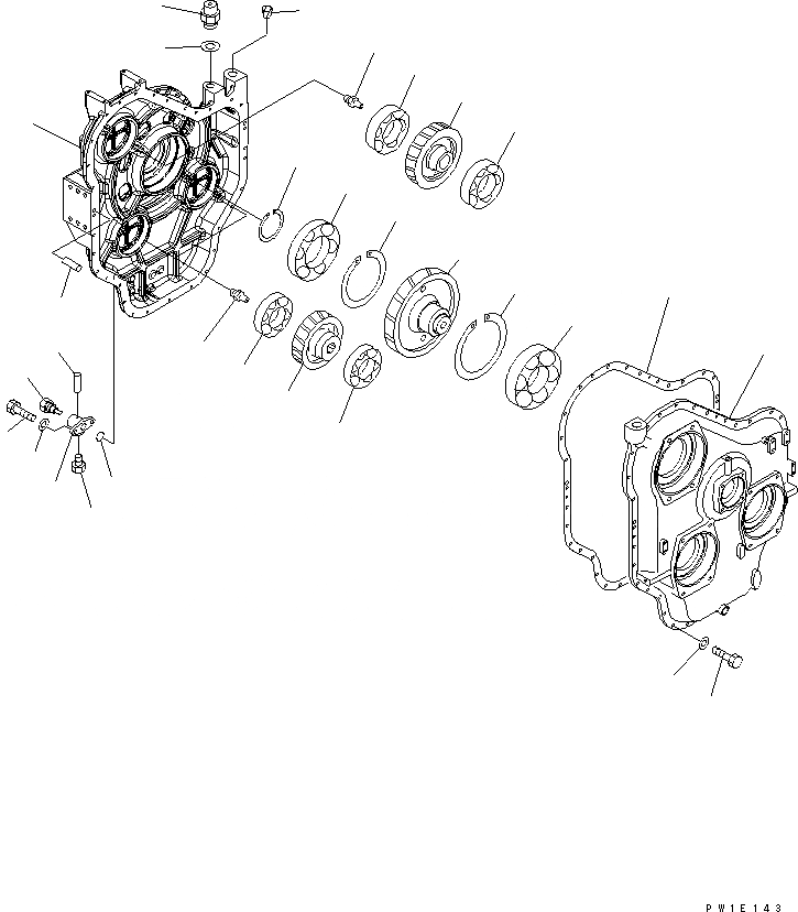 Схема запчастей Komatsu PC1250-7 - МЕХ-М ОТБОРА МОЩНОСТИ (МЕХ-М ОТБОРА МОЩН-ТИ В СБОРЕ) КОМПОНЕНТЫ ДВИГАТЕЛЯ