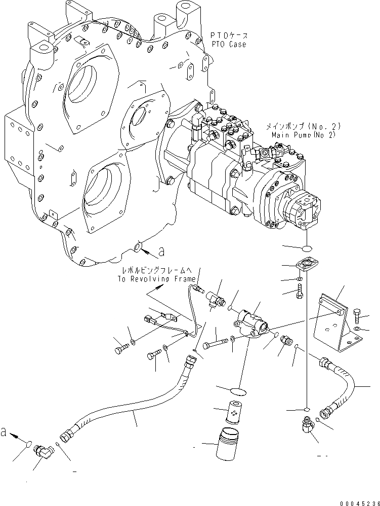 Схема запчастей Komatsu PC1250-8 - МЕХ-М ОТБОРА МОЩНОСТИ (МЕХ-М ОТБОРА МОЩН-ТИ ТРУБЫ) (ВСАСЫВ. ЛИНИИ) (VHMS)(№-) КОМПОНЕНТЫ ДВИГАТЕЛЯ