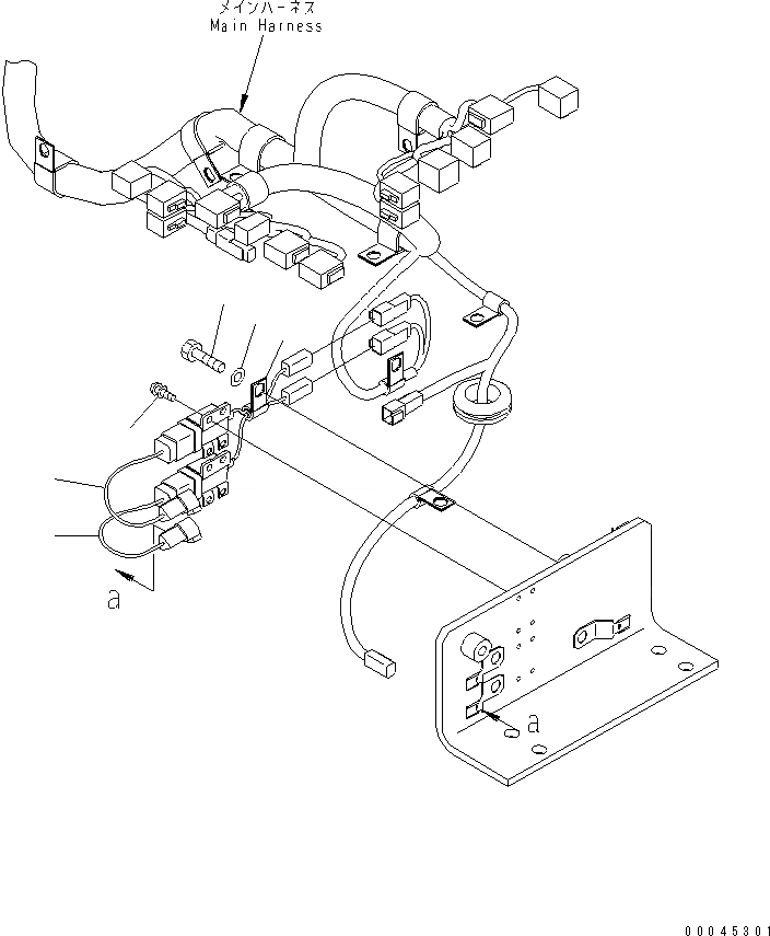 Схема запчастей Komatsu PC1250-8 - ЭЛЕКТРОПРОВОДКА (VHMS ДОПОЛН. ЧАСТИ)(№-) ЭЛЕКТРИКА