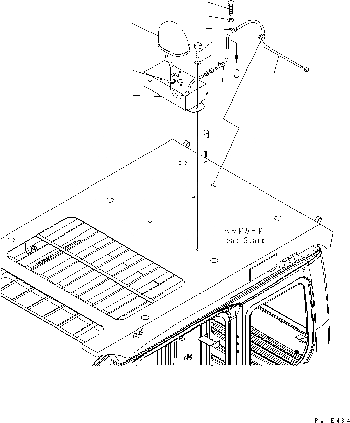 Схема запчастей Komatsu PC1250-8 - МИГАЛКА(№-) ЭЛЕКТРИКА