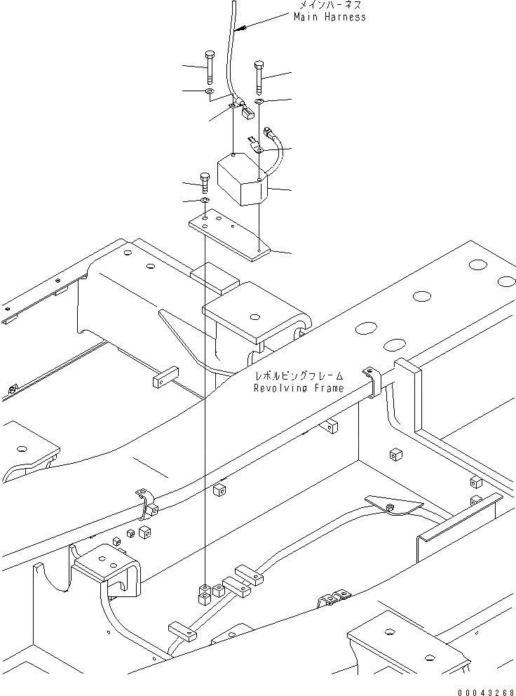 Схема запчастей Komatsu PC1250-8 - СИГНАЛ ХОДА(№-) ЭЛЕКТРИКА