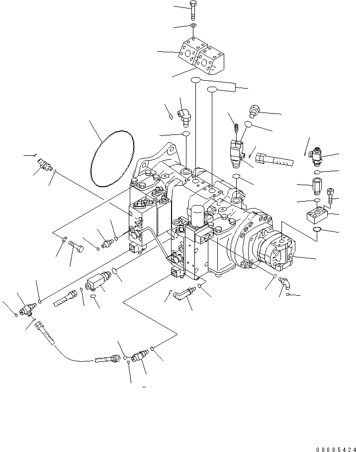 Схема запчастей Komatsu PC1250-8 - NO. НАСОС (СОЕДИНИТ. ЧАСТИ)(№9-) ГИДРАВЛИКА