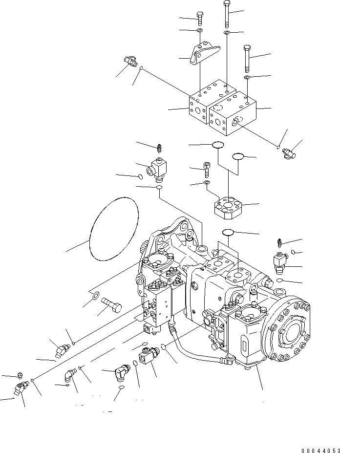 Схема запчастей Komatsu PC1250-8 - NO. НАСОС (СОЕДИНИТ. ЧАСТИ)(№-) ГИДРАВЛИКА