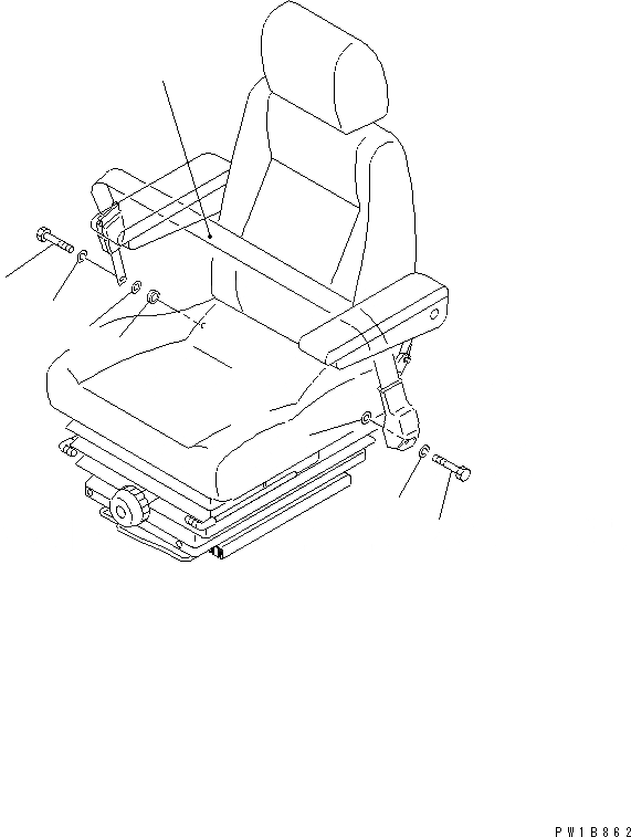 Схема запчастей Komatsu PC1250-8 - РЕМЕНЬ БЕЗОПАСНОСТИ (78MM ШИР.)(№-) КАБИНА ОПЕРАТОРА И СИСТЕМА УПРАВЛЕНИЯ