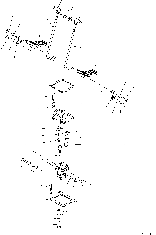 Схема запчастей Komatsu PC1250-8 - ОСНОВН. КОНСТРУКЦИЯ (КОНТРОЛЬ ХОДА)(№-) КАБИНА ОПЕРАТОРА И СИСТЕМА УПРАВЛЕНИЯ