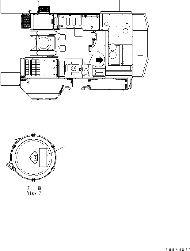 Схема запчастей Komatsu PC1250-8 - ПЛАСТИНА (ВОЗДУХООЧИСТИТЕЛЬ¤ ДВОЙНОЙ ЭЛЕМЕНТ) (АНГЛ.)(№-) МАРКИРОВКА