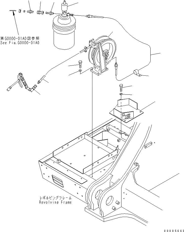 Схема запчастей Komatsu PC1250-8 - НАСОС СМАЗКИ(№-) РАЗНОЕ