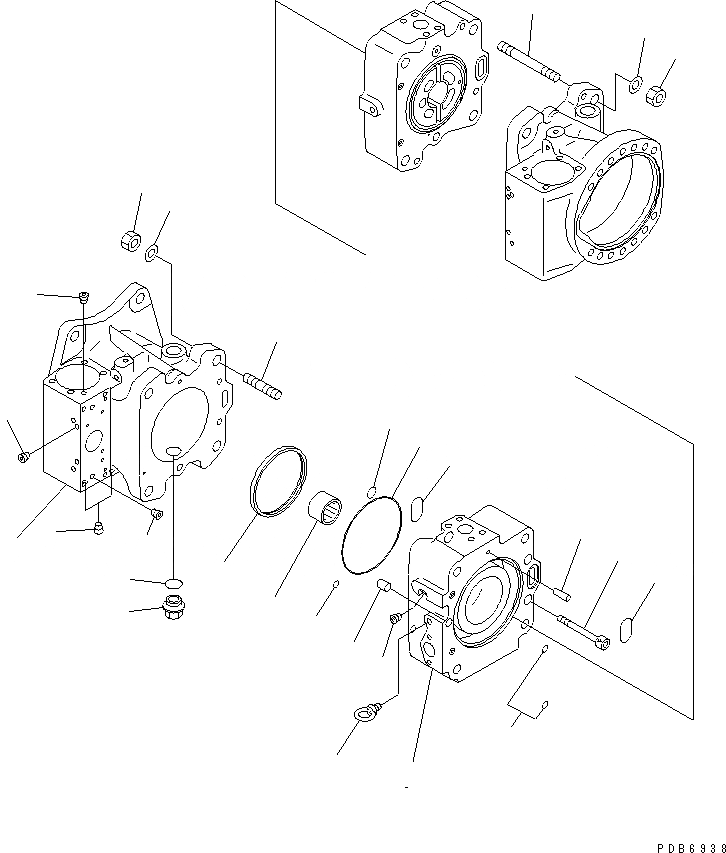 Схема запчастей Komatsu PC1250-8 - ОСНОВН. НАСОС (/) (N. НАСОС)(№-) ОСНОВН. КОМПОНЕНТЫ И РЕМКОМПЛЕКТЫ