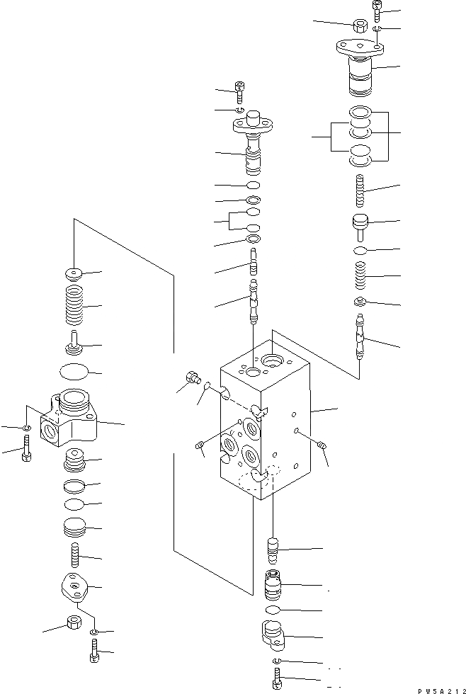 Схема запчастей Komatsu PC1250-8 - ОСНОВН. НАСОС (/) (N. НАСОС)(№-) ОСНОВН. КОМПОНЕНТЫ И РЕМКОМПЛЕКТЫ