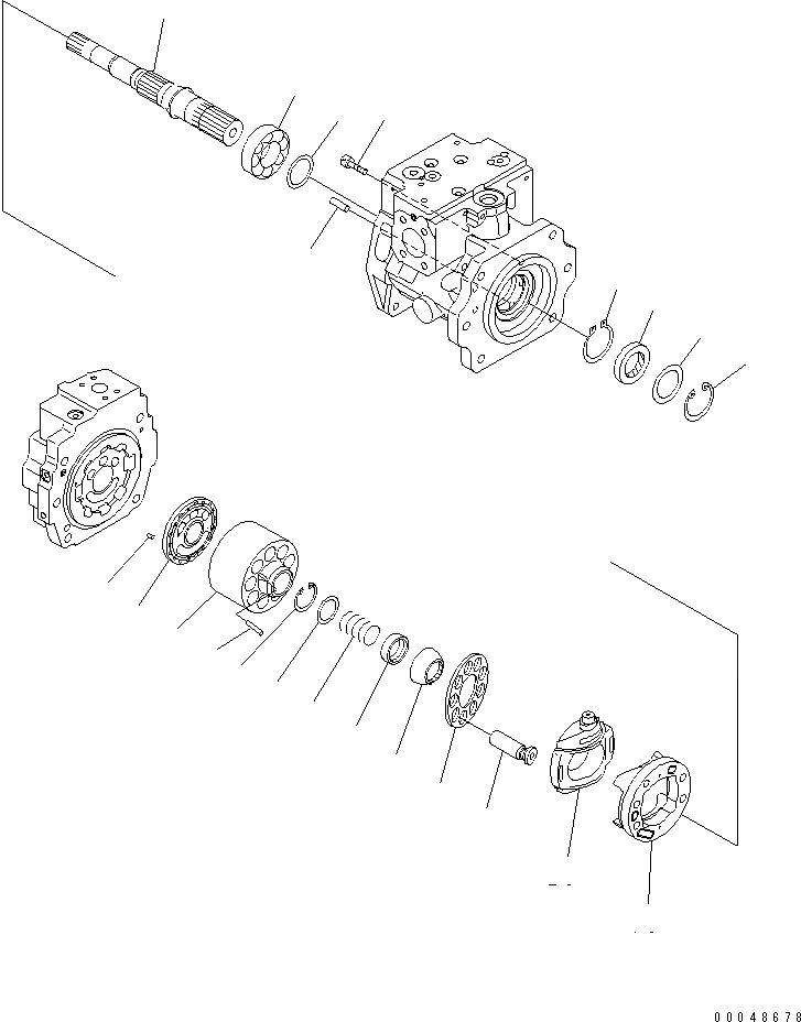 Схема запчастей Komatsu PC1250-8 - ПРИВОД НАСОС (/7)(№-) ОСНОВН. КОМПОНЕНТЫ И РЕМКОМПЛЕКТЫ