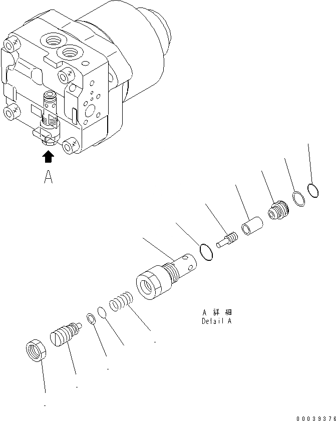 Схема запчастей Komatsu PC1250-8 - МОТОР ВЕНТИЛЯТОРА (/)(№-) ОСНОВН. КОМПОНЕНТЫ И РЕМКОМПЛЕКТЫ