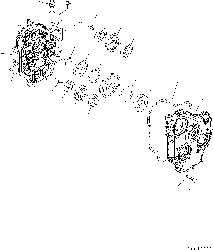 Схема запчастей Komatsu PC1250SP-8 - МЕХ-М ОТБОРА МОЩНОСТИ (МЕХ-М ОТБОРА МОЩН-ТИ В СБОРЕ)(№-) КОМПОНЕНТЫ ДВИГАТЕЛЯ