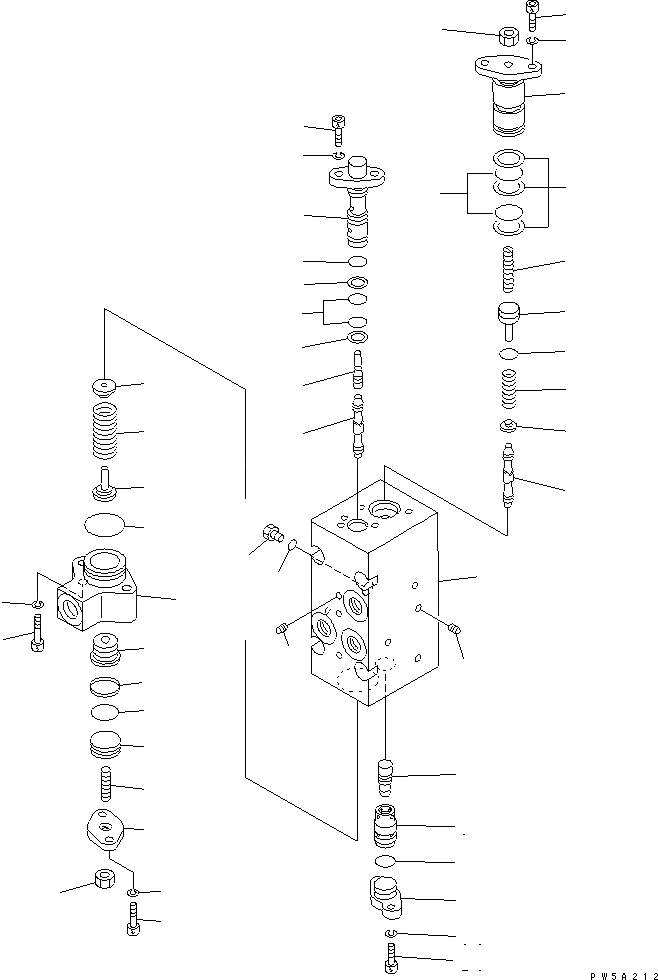 Схема запчастей Komatsu PC1250SP-8 - ОСНОВН. НАСОС (/) (N. НАСОС)(№-) ОСНОВН. КОМПОНЕНТЫ И РЕМКОМПЛЕКТЫ