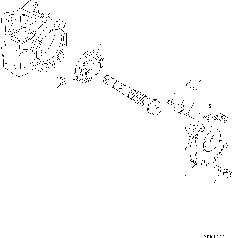 Схема запчастей Komatsu PC1250-8R - ОСНОВН. НАСОС (9/) (N. НАСОС)(№-) ОСНОВН. КОМПОНЕНТЫ И РЕМКОМПЛЕКТЫ