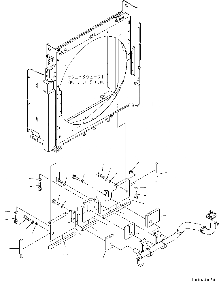 Схема запчастей Komatsu PC1250-8R - ОХЛАЖД-Е (COVER) (+C СПЕЦ-Я.)(№-) СИСТЕМА ОХЛАЖДЕНИЯ