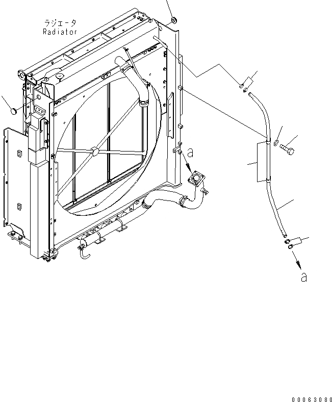 Схема запчастей Komatsu PC1250-8R - ОХЛАЖД-Е (РАДИАТОР BYPASS ШЛАНГИ) (+C СПЕЦ-Я.)(№-) СИСТЕМА ОХЛАЖДЕНИЯ