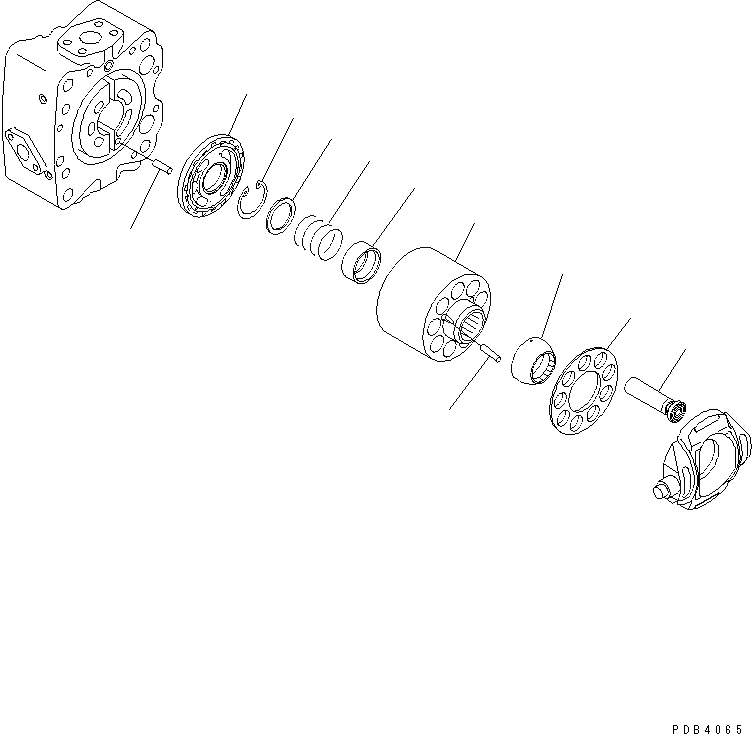 Схема запчастей Komatsu PC1250-8R - ОСНОВН. НАСОС (8/) (N. НАСОС)(№-) ОСНОВН. КОМПОНЕНТЫ И РЕМКОМПЛЕКТЫ