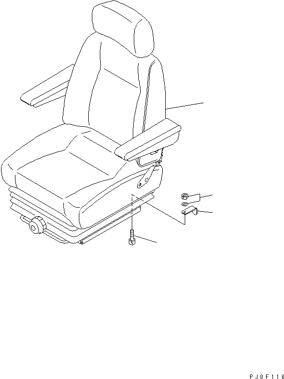 Схема запчастей Komatsu PC128US-2 - СИДЕНЬЕ ОПЕРАТОРА (С ПОДВЕСКОЙ) (ДЛЯ КРОМЕ ЯПОН.)(№-) КАБИНА ОПЕРАТОРА И СИСТЕМА УПРАВЛЕНИЯ