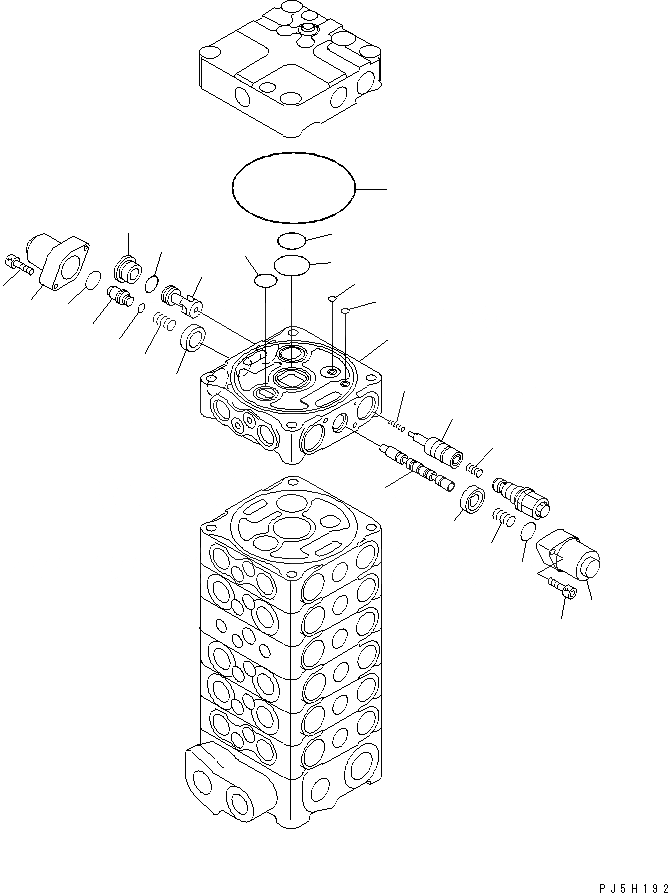 Схема запчастей Komatsu PC128US-2 - ОСНОВН. КЛАПАН (7-КЛАПАН) (/) (ДЛЯ НАВЕСН. ОБОРУД.)(№-) ОСНОВН. КОМПОНЕНТЫ И РЕМКОМПЛЕКТЫ