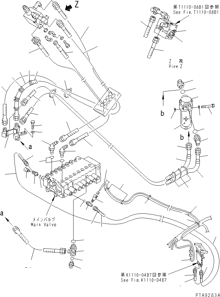 Схема запчастей Komatsu PC128US-1 - ATTTACHMENT ЛИНИЯ ГИДРАВЛИКА