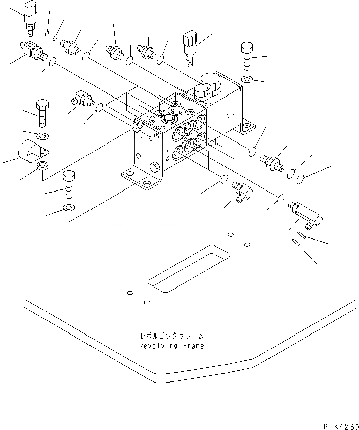 Схема запчастей Komatsu PC128US-1 - РАСПРЕДЕЛИТ. КЛАПАН (ПАТРУБОК И КРЕПЛЕНИЕ) (MULTIPLE PATTERN УПРАВЛ-Е) ГИДРАВЛИКА