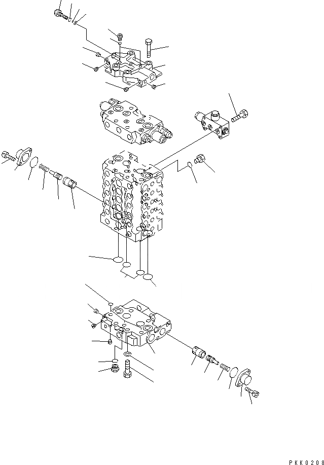 Схема запчастей Komatsu PC128US-1 - ОСНОВН. КЛАПАН (/) (-АКТУАТОР) (ОТВАЛLESS) ОСНОВН. КОМПОНЕНТЫ И РЕМКОМПЛЕКТЫ