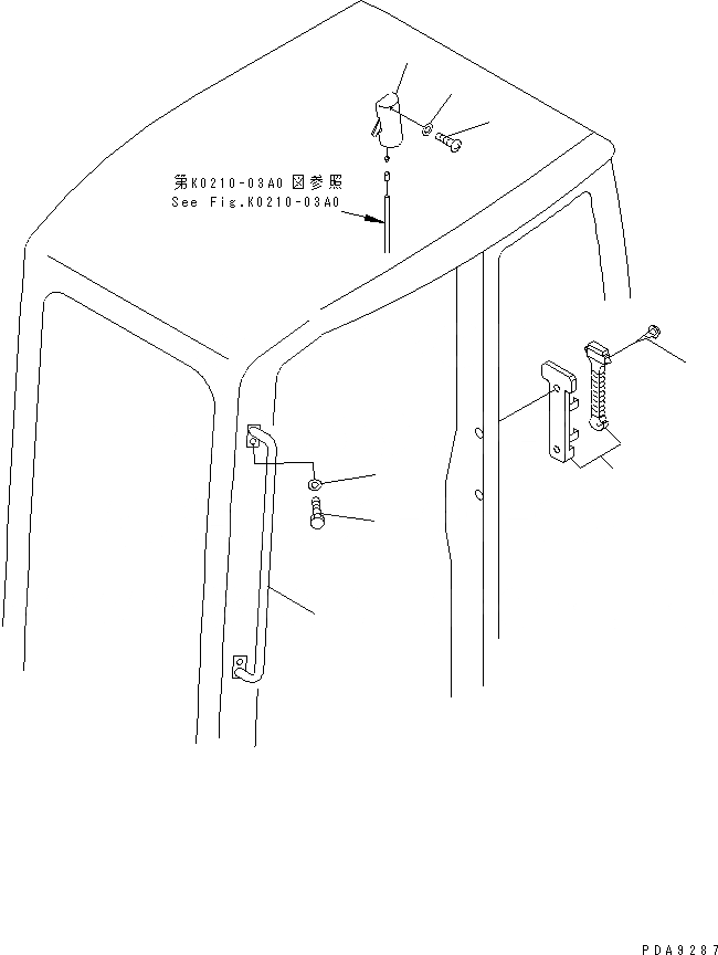 Схема запчастей Komatsu PC128US-1 - КАБИНА (ОСВЕЩЕНИЕ) (7/7) КАБИНА ОПЕРАТОРА И СИСТЕМА УПРАВЛЕНИЯ