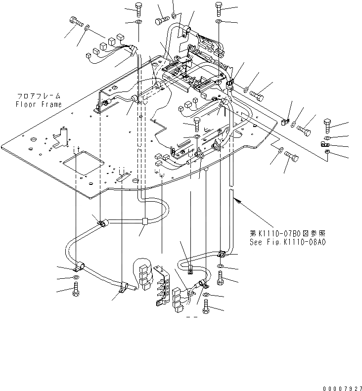 Схема запчастей Komatsu PC128UU-2 - ОСНОВН. КОНСТРУКЦИЯ (Э/ПРОВОДКА КРЕПЛЕНИЕ)(№-) КАБИНА ОПЕРАТОРА И СИСТЕМА УПРАВЛЕНИЯ