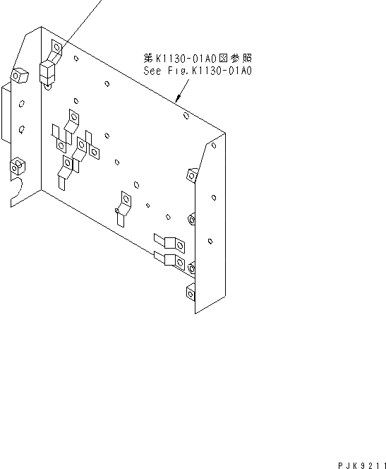 Схема запчастей Komatsu PC128UU-2 - ПЕРЕКЛЮЧАТЕЛЬ КАБИНА ОПЕРАТОРА И СИСТЕМА УПРАВЛЕНИЯ