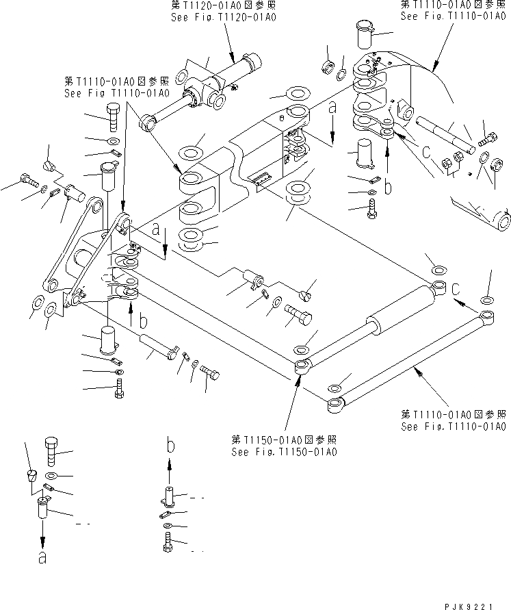 Схема запчастей Komatsu PC128UU-2 - СТРЕЛА (HYDRAURIC ЛИНИЯ И СМАЗЫВАЮЩ. ЛИНИЯ) (BLUE) РАБОЧЕЕ ОБОРУДОВАНИЕ