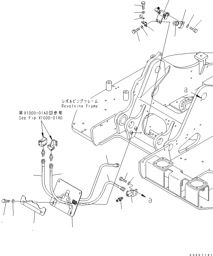 Схема запчастей Komatsu PC128UU-2 - РУКОЯТЬ CRANE (СТРЕЛА CROSS ЛИНИЯ) (BLUE)(№-) СПЕЦ. ОПЦИИ