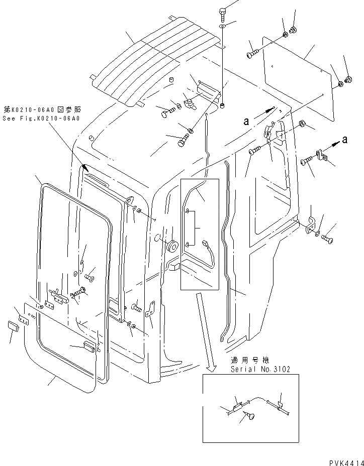 Схема запчастей Komatsu PC128UU-1 - КАБИНА (КОРПУС) (/7) (С АНТИВАНДАЛЬН.) (ДЛЯ США)(№7-) КАБИНА ОПЕРАТОРА И СИСТЕМА УПРАВЛЕНИЯ