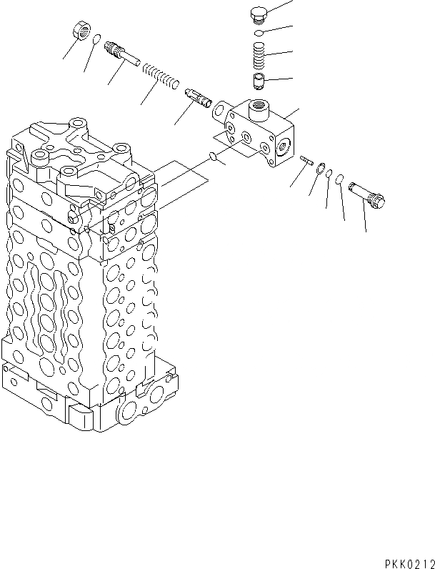 Схема запчастей Komatsu PC128UU-1 - ОСНОВН. КЛАПАН (/) (-АКТУАТОР) (ДЛЯ MONO-СТРЕЛА)(№-) ОСНОВН. КОМПОНЕНТЫ И РЕМКОМПЛЕКТЫ