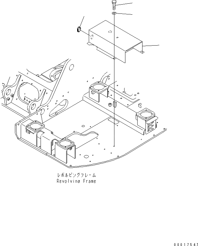 Схема запчастей Komatsu PC128US-2-A - КОРПУС ПРАВ. ЧАСТИ КОРПУСА