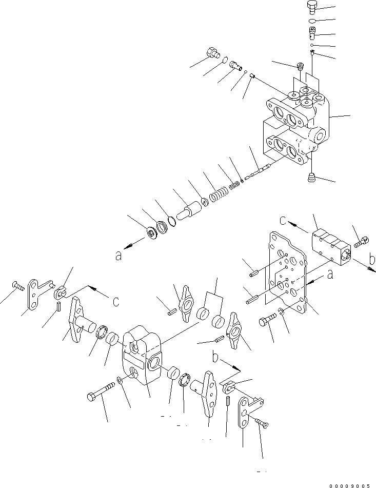 Схема запчастей Komatsu PC128US-2-A - КЛАПАН PPC(ДЛЯ ХОДА) ОСНОВН. КОМПОНЕНТЫ И РЕМКОМПЛЕКТЫ