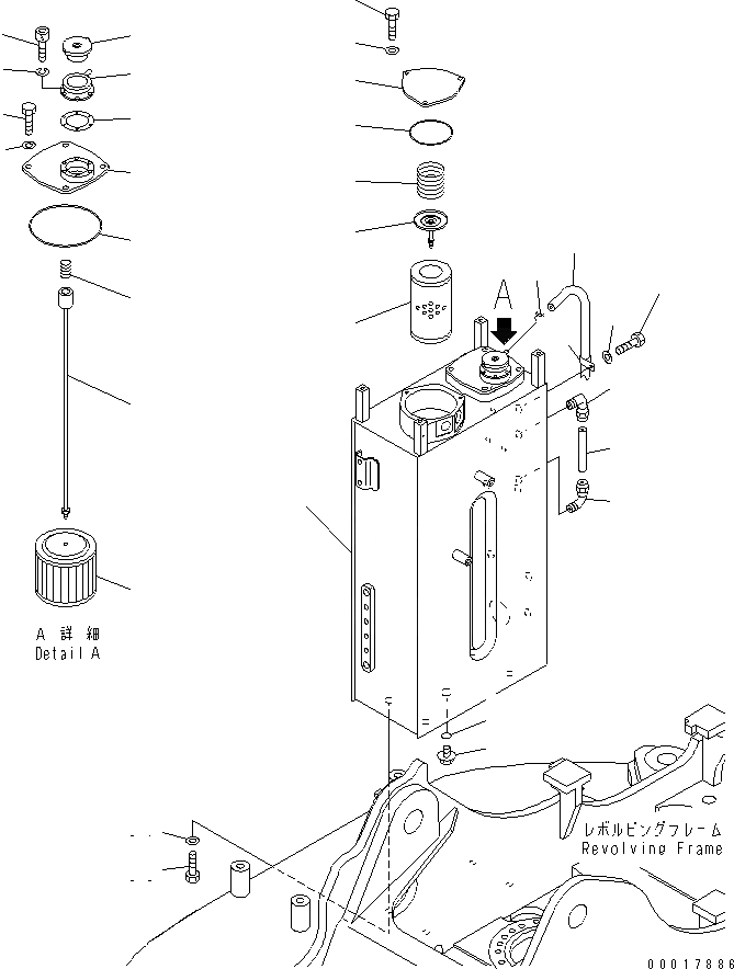 Схема запчастей Komatsu PC128US-2-AC - ГИДР. БАК. ГИДРАВЛИКА