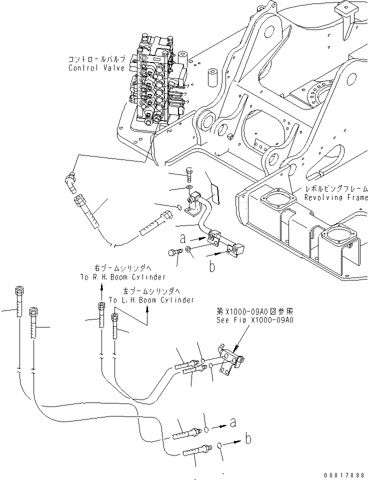 Схема запчастей Komatsu PC128US-2-AC - ГИДРОЛИНИЯ СТРЕЛЫ (ДЛЯ ПОДЪЕМА РУКОЯТИ) ГИДРАВЛИКА