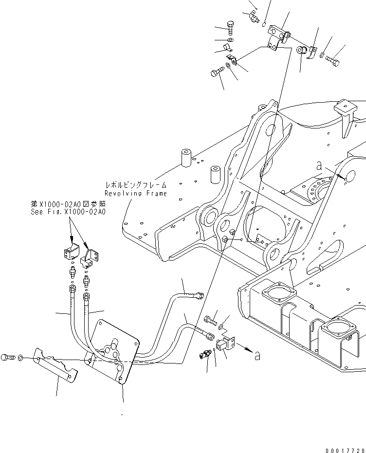 Схема запчастей Komatsu PC128US-2-AC - РУКОЯТЬ CRANE (СТРЕЛА CROSS ЛИНИЯ) СПЕЦ. ОПЦИИ