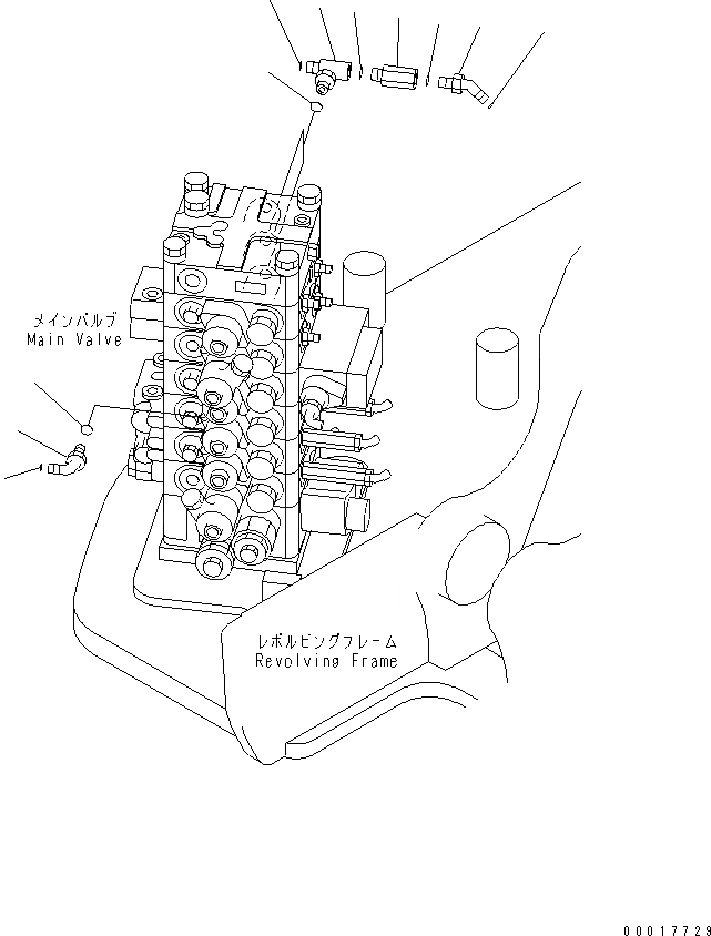 Схема запчастей Komatsu PC128US-2-AC - РУКОЯТЬ CRANE (КЛАПАН МЕХАНИЗМ) СПЕЦ. ОПЦИИ