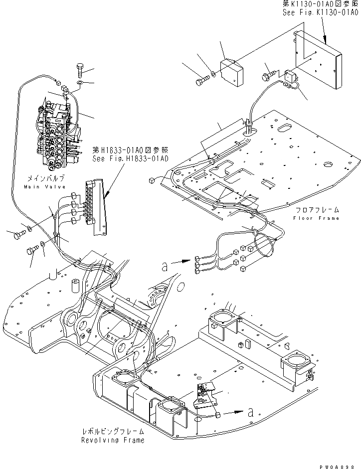 Схема запчастей Komatsu PC128US-2 - VEHICLE ЭЛЕКТР. (ХОД ВЫС./НИЗ. АВТОМАТИЧ.)(№-) ЭЛЕКТРИКА