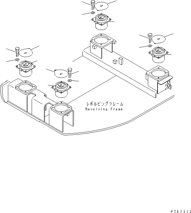 Схема запчастей Komatsu PC128US-2 - КРЕПЛЕНИЕ ПОЛА (ДЛЯ КРОМЕ ЯПОН.)(№-77) КАБИНА ОПЕРАТОРА И СИСТЕМА УПРАВЛЕНИЯ