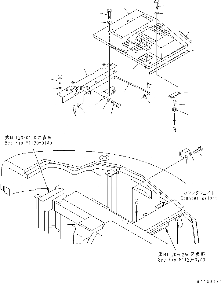 Схема запчастей Komatsu PC128US-2 - КАПОТ (YELНИЗ.) (ДЛЯ КРОМЕ ЯПОН.)(№77-) ЧАСТИ КОРПУСА