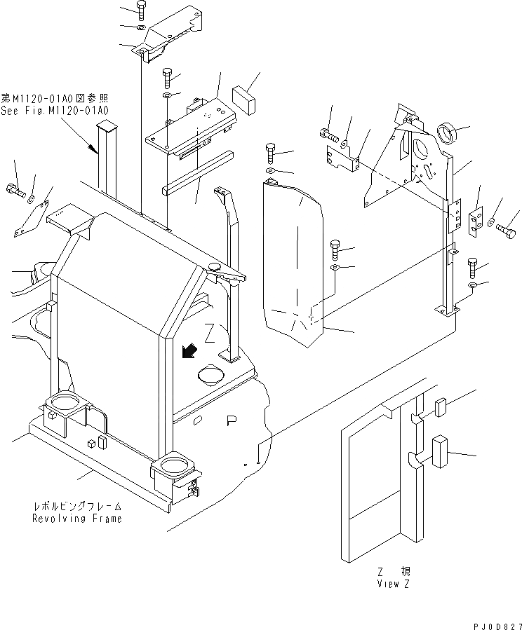 Схема запчастей Komatsu PC128US-2 - РАМА (/) (ДЛЯ ОТОПИТЕЛЯ) (BLUE)(№-) ЧАСТИ КОРПУСА