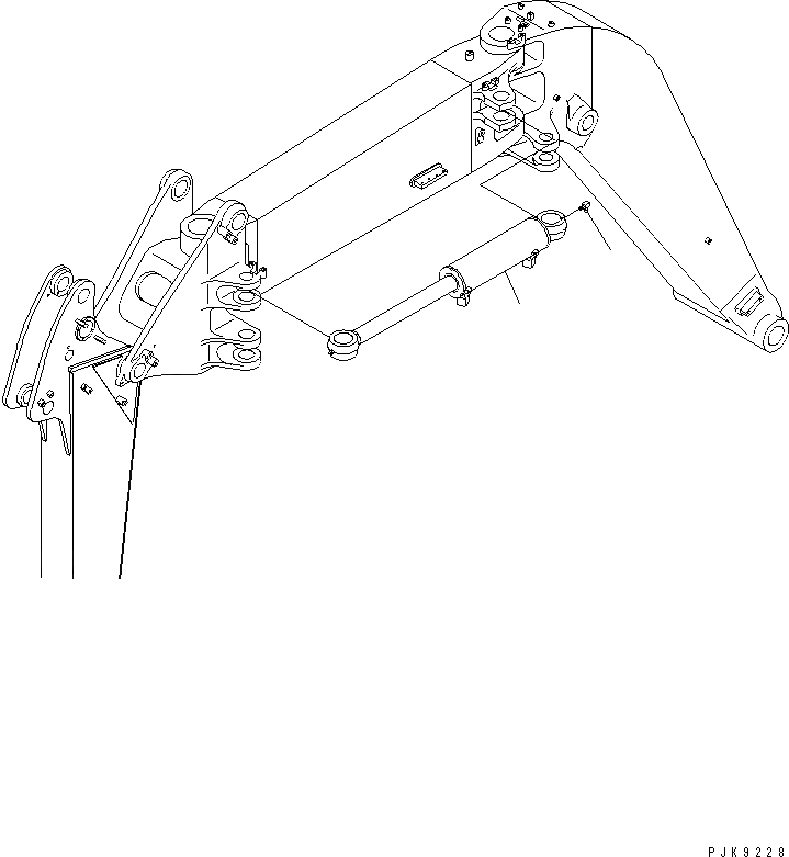 Схема запчастей Komatsu PC128UU-2 - OFFSET ЦИЛИНДР РАБОЧЕЕ ОБОРУДОВАНИЕ