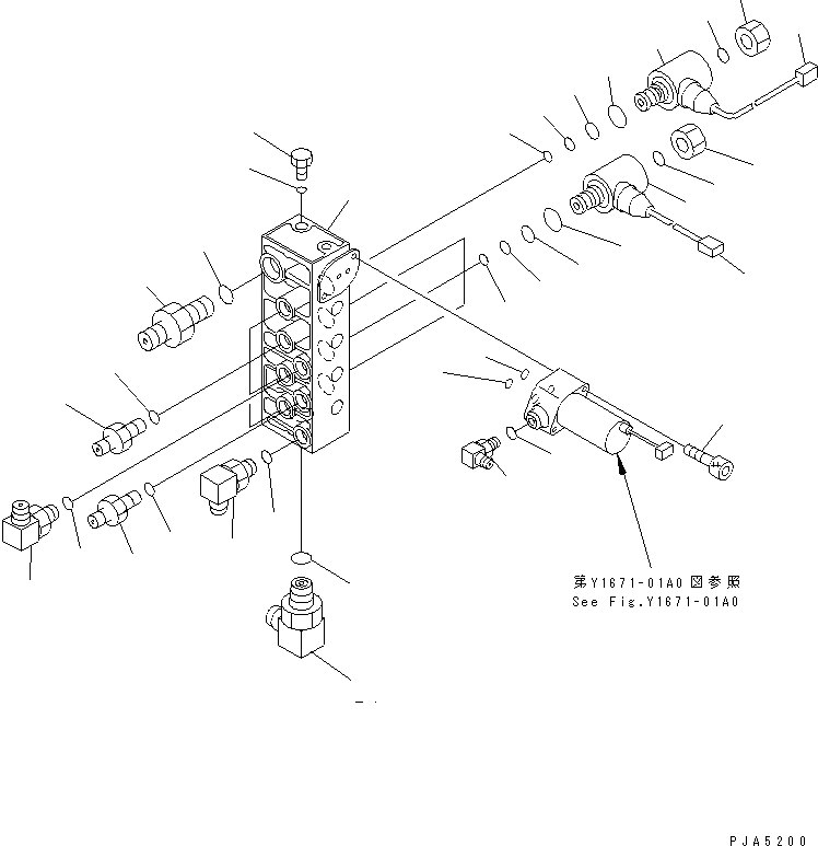 Схема запчастей Komatsu PC128UU-1 - СОЛЕНОИДНЫЙ КЛАПАН ЛИНИЯ (СОЛЕНОИДНЫЙ КЛАПАН) (ДЛЯ ONE TOUCH DIGGING   POWER UP)(№-) ГИДРАВЛИКА