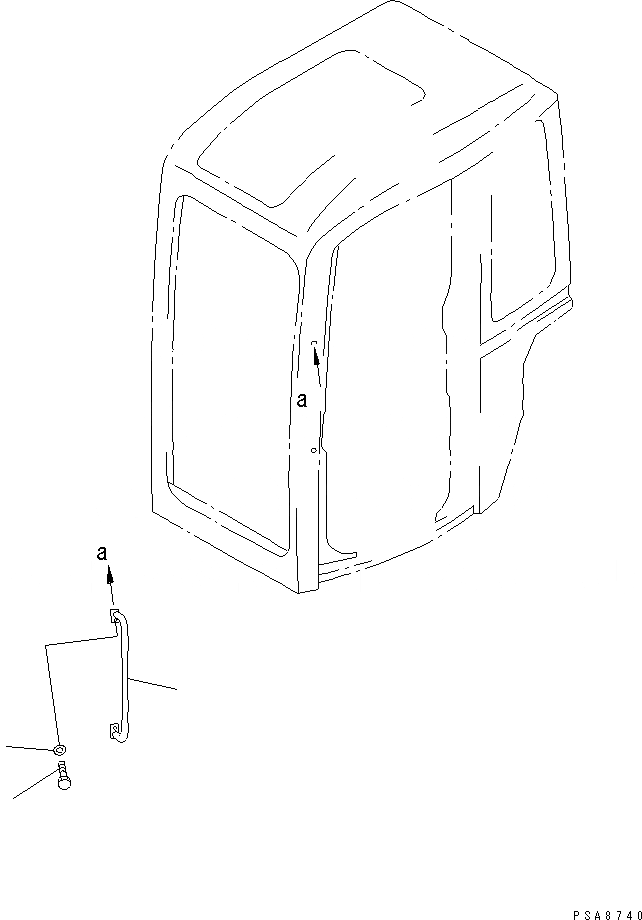 Схема запчастей Komatsu PC128UU-1 - РУКОЯТЬ(№-8) КАБИНА ОПЕРАТОРА И СИСТЕМА УПРАВЛЕНИЯ