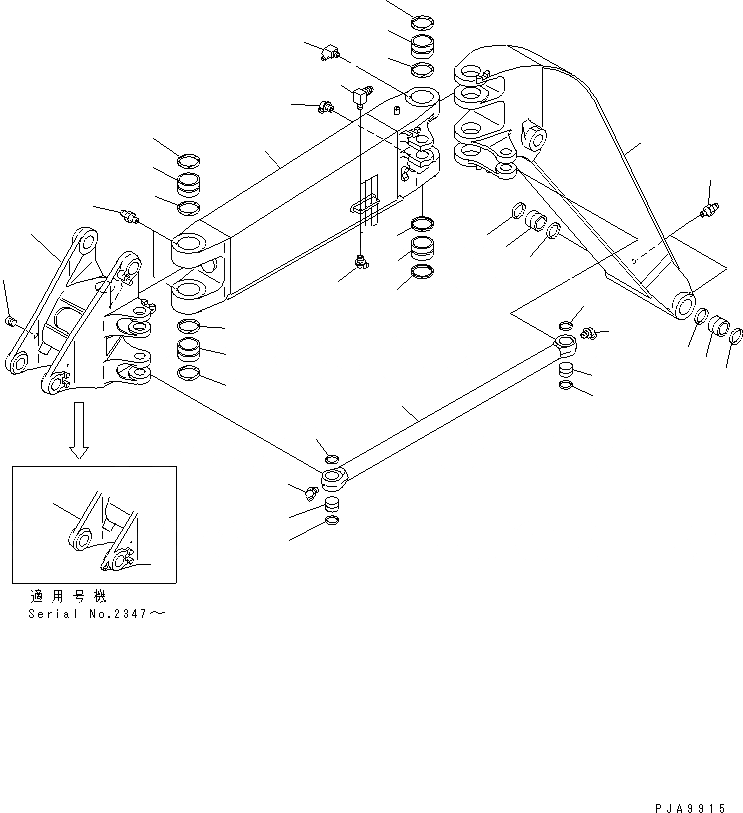 Схема запчастей Komatsu PC128UU-1 - СТРЕЛА¤ (1¤ 2¤ СТРЕЛА¤ 3 КОРПУС И SUB СОЕДИНИТЕЛЬН. ЗВЕНО) РАБОЧЕЕ ОБОРУДОВАНИЕ