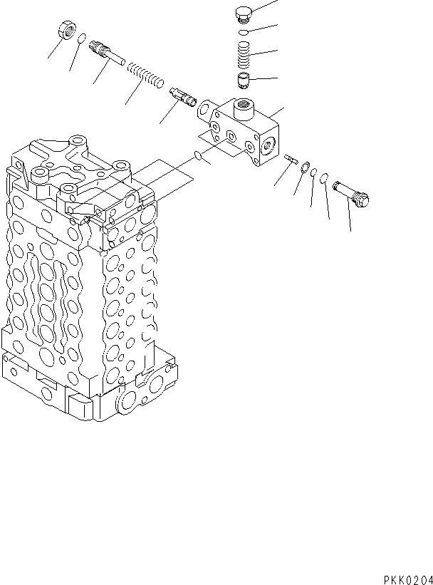 Схема запчастей Komatsu PC128UU-1 - ОСНОВН. КЛАПАН (/) (-АКТУАТОР)(№-) ОСНОВН. КОМПОНЕНТЫ И РЕМКОМПЛЕКТЫ