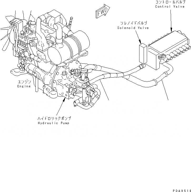 Схема запчастей Komatsu PC128UU-1 - ЧАСТИ ДЛЯ ПЕРИОДИЧ. ЗАМЕНЫ (/) (ГИДРАВЛ ШЛАНГИ)(№-) КАТАЛОГИ ЗЧ