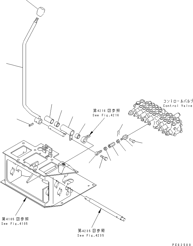 Схема запчастей Komatsu PC12UU-1 - РЫЧАГ УПРАВЛЕНИЯ ОТВАЛОМ (ДЛЯ WAY УПРАВЛ-Е) СИСТЕМА УПРАВЛЕНИЯ И ОСНОВНАЯ РАМА